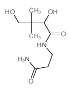 Butyramide, N- (2-carbamoylethyl)-2,4-dihydroxy-3, 3-dimethyl-, D-结构式