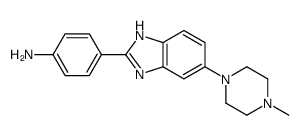 4-[6-(4-methylpiperazin-1-yl)-1H-benzimidazol-2-yl]aniline结构式