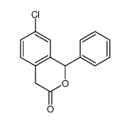 7-chloro-1-phenyl-1,4-dihydroisochromen-3-one结构式