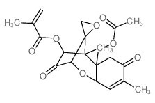 Trichothec-9-ene-3,8-dione,15-(acetyloxy)-12,13-epoxy-4-[(2-methyl-1-oxo-2-propenyl)oxy]-, (4b)- (9CI)结构式