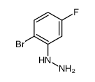 2-Bromo-5-fluorophenylhydrazine HCl结构式