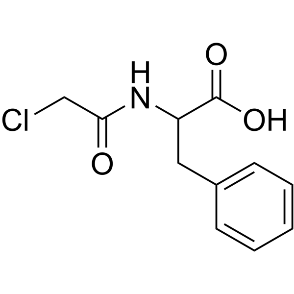 氯乙酰基-DL-苯丙氨酸结构式