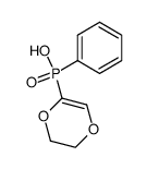 (5,6-dihydro-p-dioxin-2-yl)phenylphosphinic acid结构式