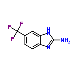 2-氨基-6-(三氟甲基)苯并噻唑结构式