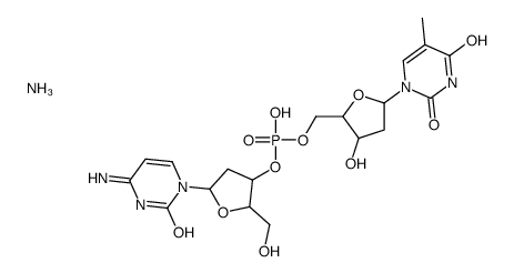 2'-DEOXYCYTIDYLYL(3'5')-THYMIDINEAMMONIU M结构式