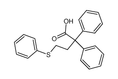 4-(phenylthio)-2,2-diphenylbutyric acid结构式