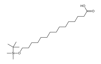 15-[tert-butyl(dimethyl)silyl]oxypentadecanoic acid结构式