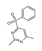 2,6-dimethyl-4-phenylsulfonylpyrimidine结构式