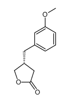 (R)-4-[(3-methoxyphenyl)methyl]dihydro-2(3H)-furanone结构式