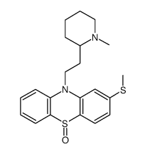 10-[2-(1-methylpiperidin-2-yl)ethyl]-2-methylsulfanylphenothiazine 5-oxide结构式