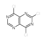 2,7,9-trichloro-3,5,8,10-tetrazabicyclo[4.4.0]deca-2,4,7,9,11-pentaene结构式