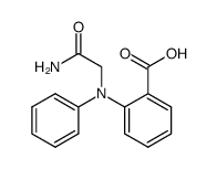 N-(aminocarbonylmethyl)-N-phenylanthranilic acid结构式