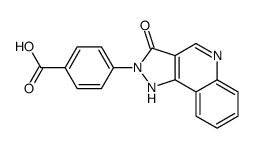 4-(3-oxo-1H-pyrazolo[4,3-c]quinolin-2-yl)benzoic acid结构式