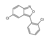5-chloro-3-(2-chlorophenyl)-2,1-benzisoxazole结构式