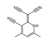 2-(3-cyano-4,6-dimethyl-1H-pyridin-2-ylidene)propanedinitrile结构式