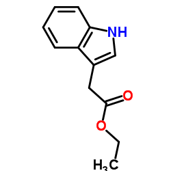 吲哚-3-醋酸乙酯结构式