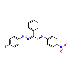 5-(4-碘苯)-1-(4-硝基苯)-3-苯基甲结构式