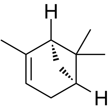 (1S)-(-)-α-蒎烯结构式