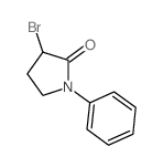 (&plusmn;)-3-溴-1-苯基-2-吡咯烷酮结构式