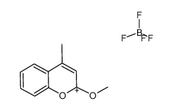 tetrafluoro-l4-borane, 2-methoxy-4-methyl-2H-chromenylium salt结构式
