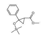 c-2-Phenyl-t-2-(trimethylsiloxy)-r-1-cyclopropancarbonsaeure-methylester结构式