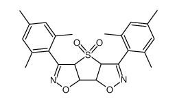 4,4-Dioxo-3,5-bis(2,4,6-trimethylphenyl)-3a,4a,7a,7b-tetrahydrothieno[2,3-d:4,5-d']diisoxazoline结构式