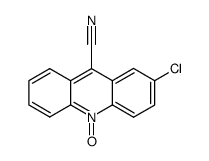 2-chloroacridine-10-carbonitrile N-oxide结构式