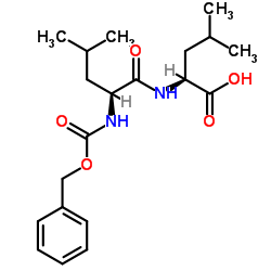 Z-Leu-Leu-OH结构式