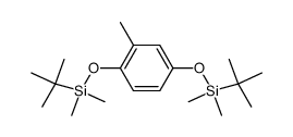 (2-methyl-1,4-phenylene)bis(oxy)bis(tert-butyldimethylsilane)结构式