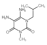 4,5-二氨基-3-异丁基-1-甲基嘧啶-2,6-二酮结构式