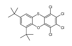 6,8-ditert-butyl-1,2,3,4-tetrachlorophenoxathiine结构式