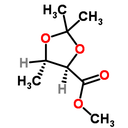 (4r,5s)-2,2,5-三甲基-1,3-二氧戊环-4-羧酸甲酯结构式