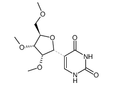 5-(2,3,5-tri-O-methyl-β-D-ribofuranosyl)uracil结构式