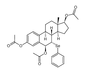 7α-(Phenylseleno)estra-1,3,5(10)-triene-3,6β,17β-triol Triacetate结构式