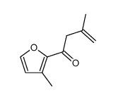 3-methyl-1-(3-methylfuran-2-yl)but-3-en-1-one结构式
