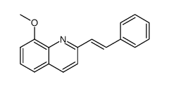 (E)-8-methoxy-2-styrylquinoline结构式