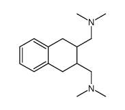 cis-N,N,N',N'-tetramethyl-1,2,3,4-tetrahydronaphthalene-2,3-bis(methylamine)结构式