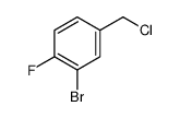 2-Bromo-4-(chloromethyl)-1-fluorobenzene结构式