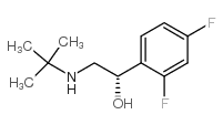 (S)-2-(TERT-BUTYLAMINO)-1-(2,4-DIFLUOROPHENYL)ETHANOL结构式