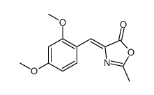 (Z)-4-(2,4-二甲氧基亚苄基)-2-甲基噁唑-5(4h)-酮结构式