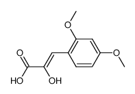 (Z)-3-(2,4-dimethoxyphenyl)-2-hydroxyacrylic acid结构式
