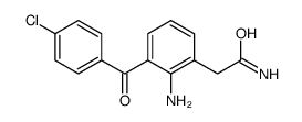 2-[2-amino-3-(4-chlorobenzoyl)phenyl]acetamide结构式