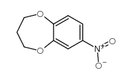 7-硝基-3,4-二氢-2H-1,5-苯并二氧杂环庚烷结构式