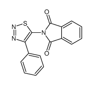 2-(4-苯基-1,2,3-噻二唑-5-基)异吲哚啉-1,3-二酮结构式