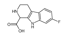 7-fluoro-2,3,4,9-tetrahydro-1H-β-carboline-1-carboxylic acid结构式