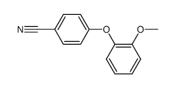 4-(2'-methoxyphenoxy)benzonitrile结构式