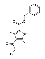 benzyl 4-(bromoacetyl)-3,5-dimethylpyrrole-2-carboxylate结构式