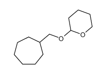 2-(cycloheptylmethoxy)tetrahydro-2H-pyran结构式