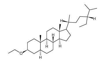 (3S,5S,8R,9S,10S,13R,14S)-3-ethoxy-17-((2R,5R)-5-ethyl-6-methylheptan-2-yl)-10,13-dimethylhexadecahydro-1H-cyclopenta[a]phenanthrene结构式