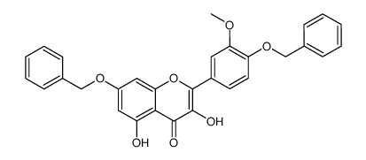 3'-O-methyl-4',7-di-O-benzylquercetin结构式